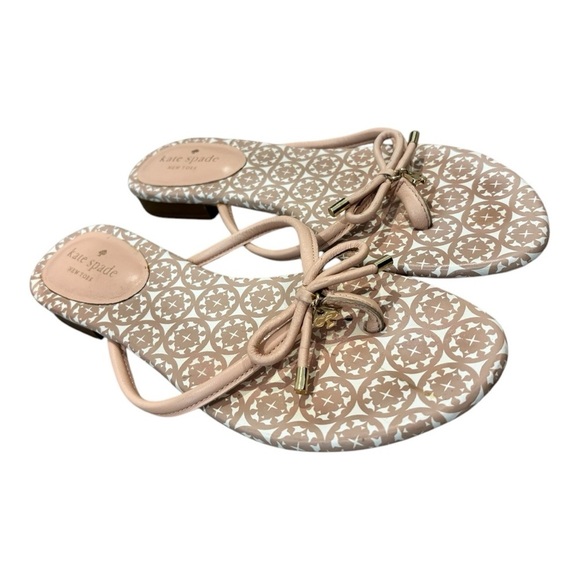 Kate Spade New York Mistic Bow Flip Flops Size 8.5 - Picture 2 of 7